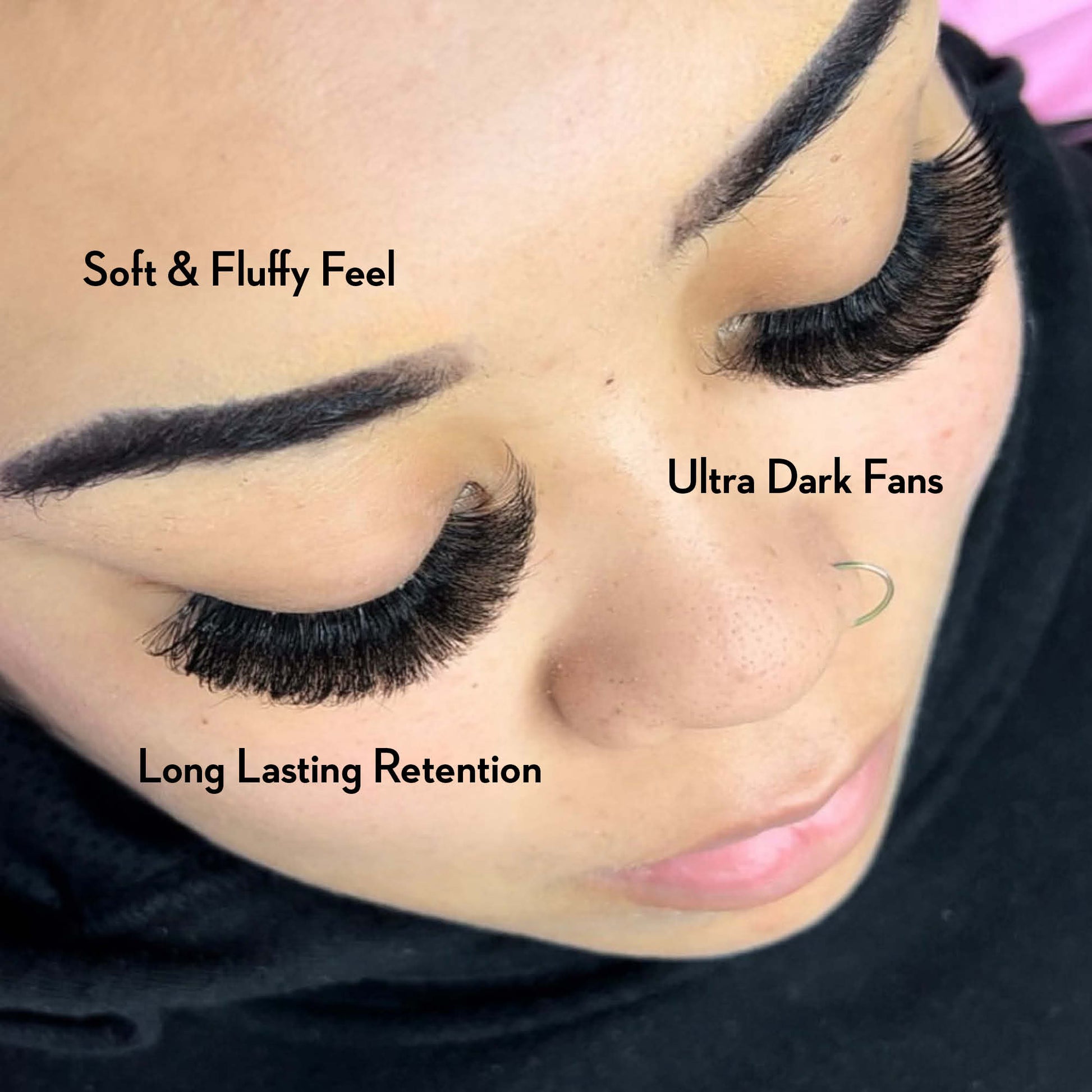 6D Promade Fans NEW XXL Tray 600 - Premade Volume Fans - LASH V