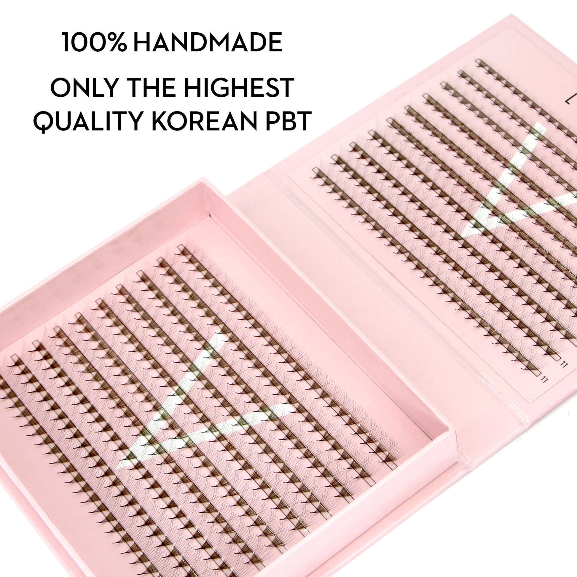 8D Promade Fans NEW XXL Tray 500 - Premade Volume Fans - LASH V