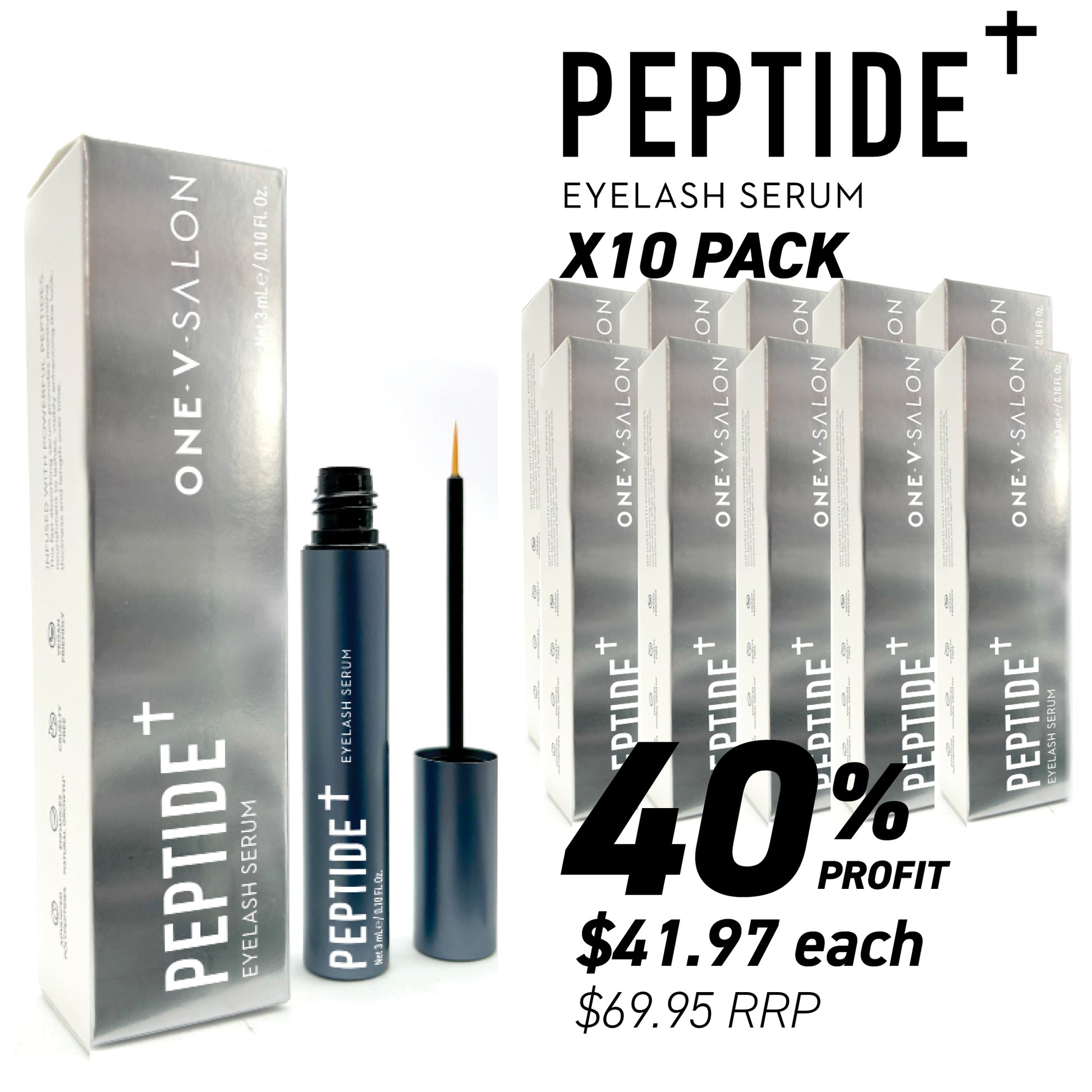 Peptide + Eyelash Growth Serum - (Bundle Packs) - LASH V