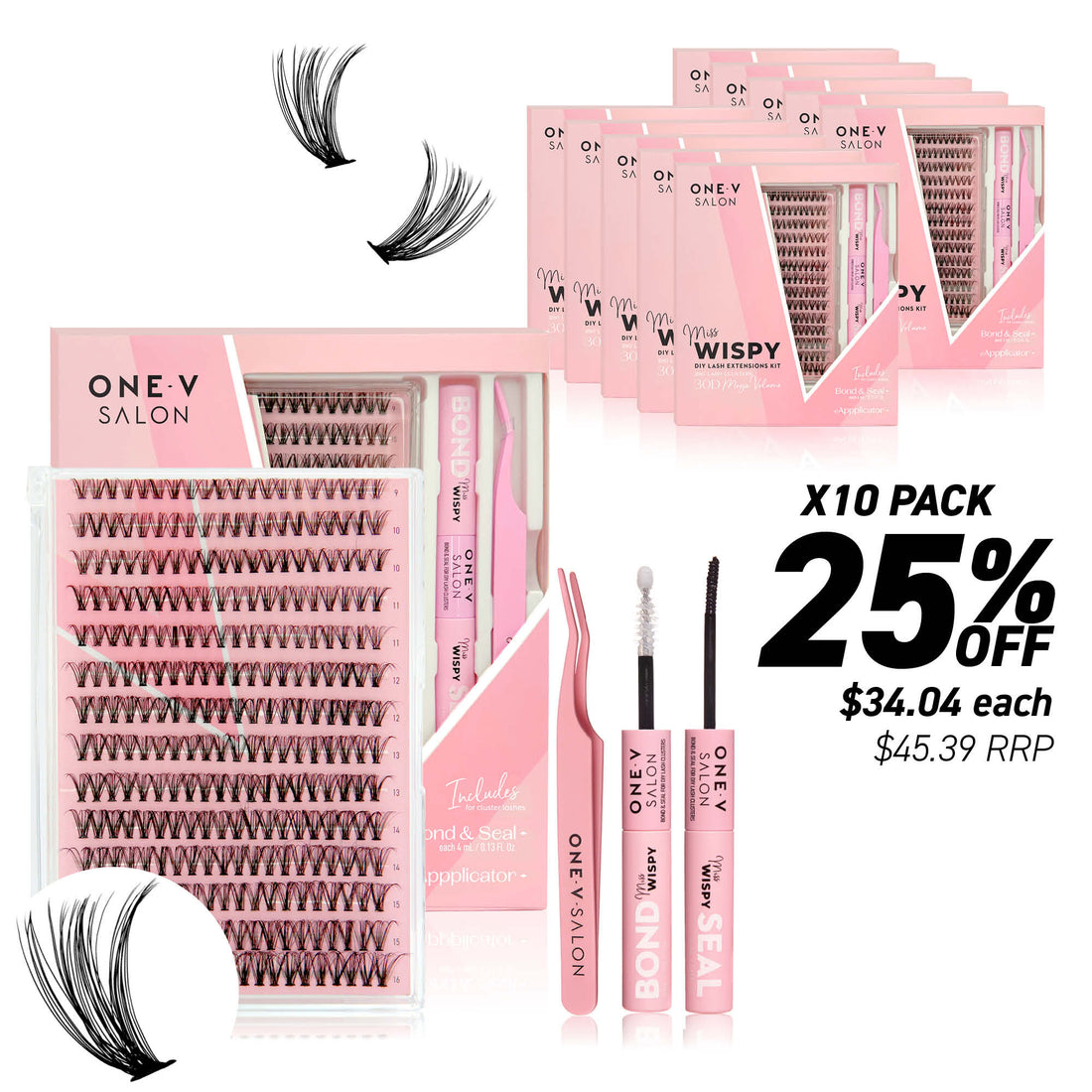 DIY Lash Cluster Kits - 30D Combo Kit (Bundle Pack) - LASH V