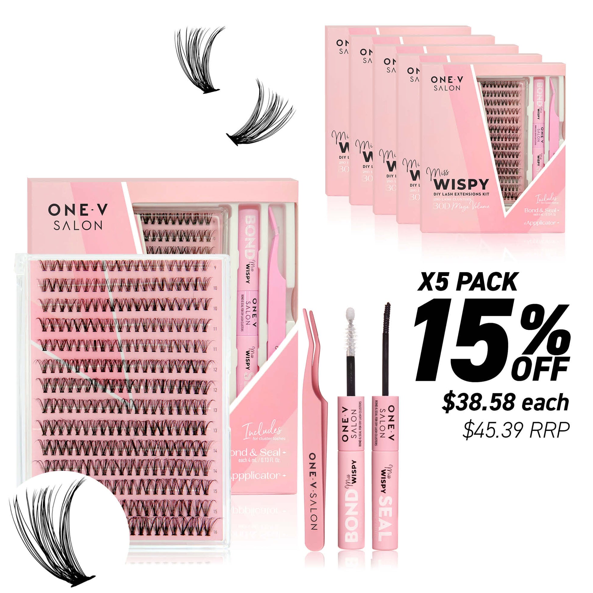DIY Lash Cluster Kits - 30D Combo Kit (Bundle Pack) - LASH V