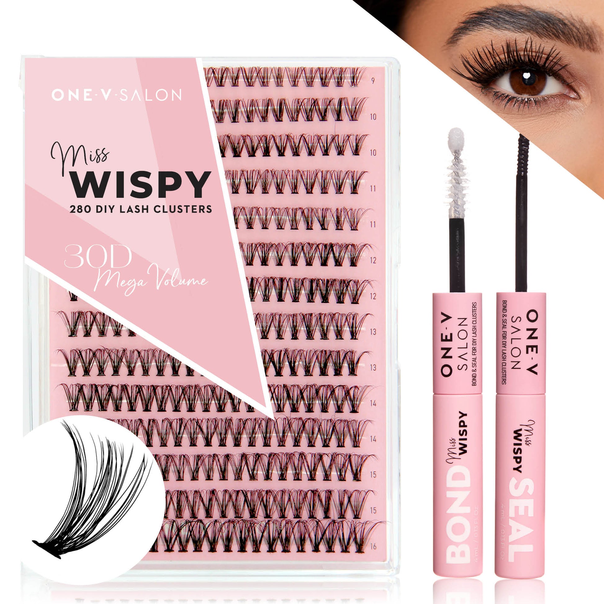 DIY Lash Cluster - 30D With Bond and Seal Kit - LASH V