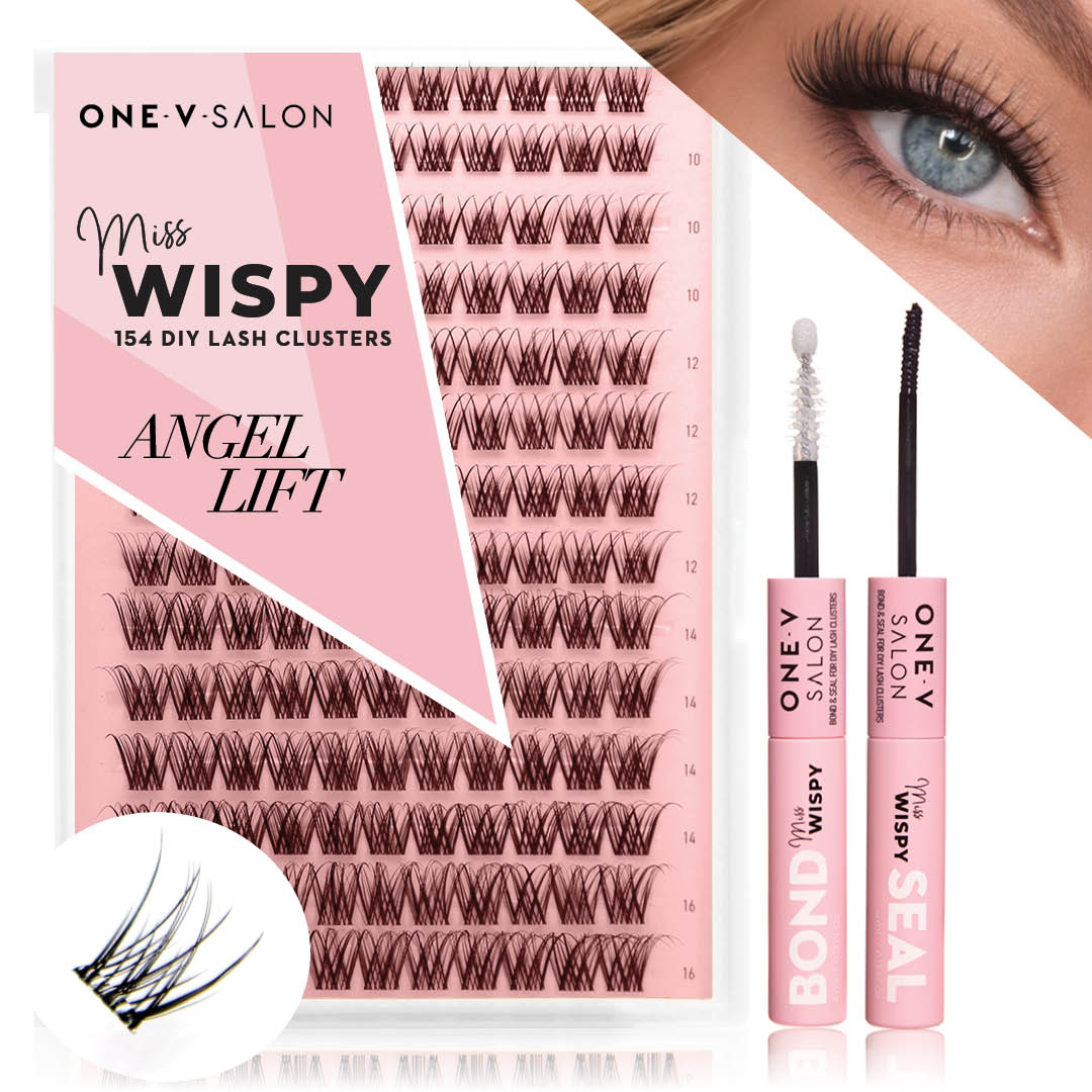 Cluster Lashes - Angel Lift - 154 DIY Cluster lashes with Bond and Seal Kit - LASH V