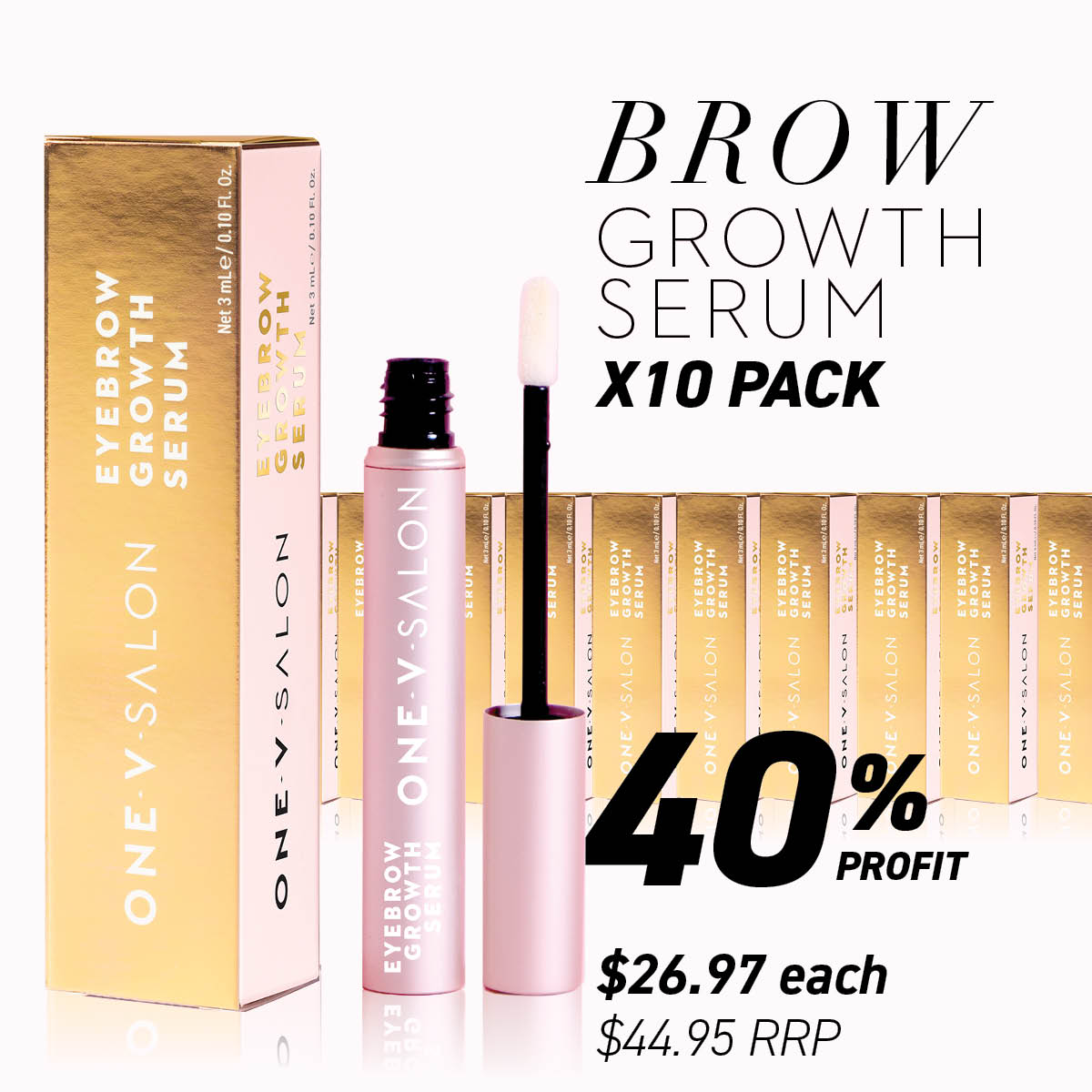 Eyebrow Growth Serum - (Bundle Packs) - LASH V
