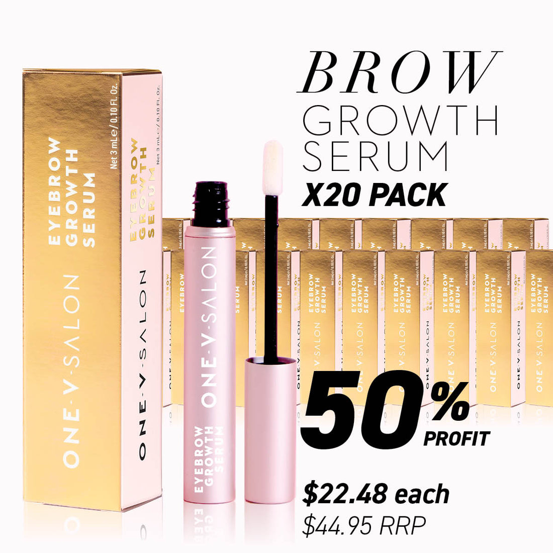 Eyebrow Growth Serum - (Bundle Packs) - LASH V