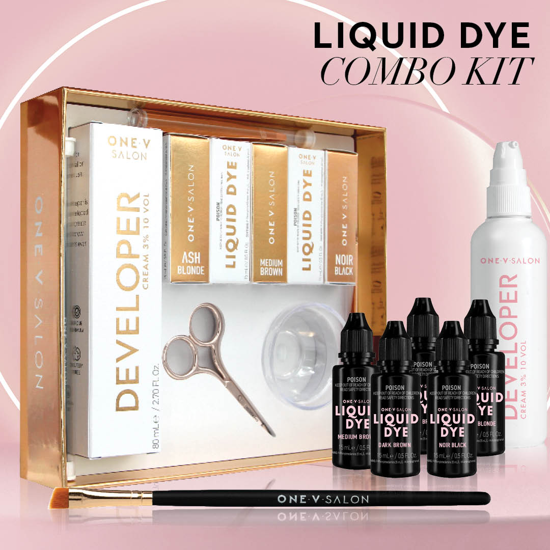 Brow Liquid Dye Complete Combo Kit - X5 colours - LASH V