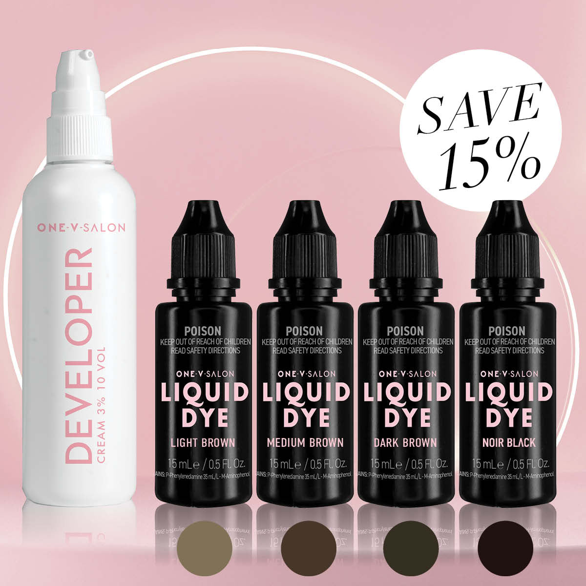 Hybrid Brow Dye Stain Combo Kit - LASH V