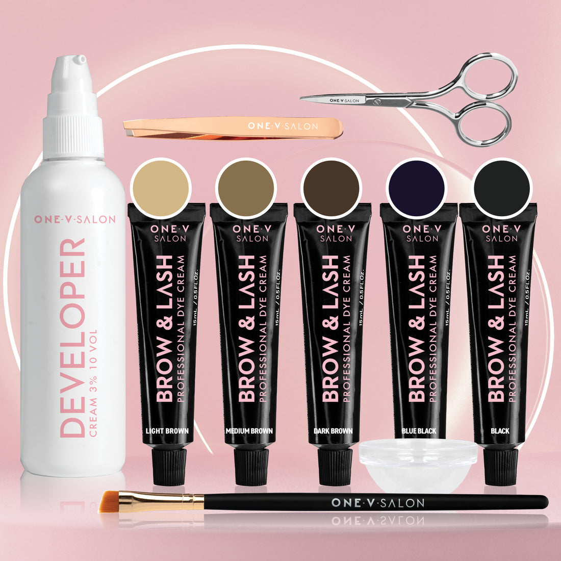 Brow & Lash Cream Tint Dye Combo Kit x5 Colours - LASH V