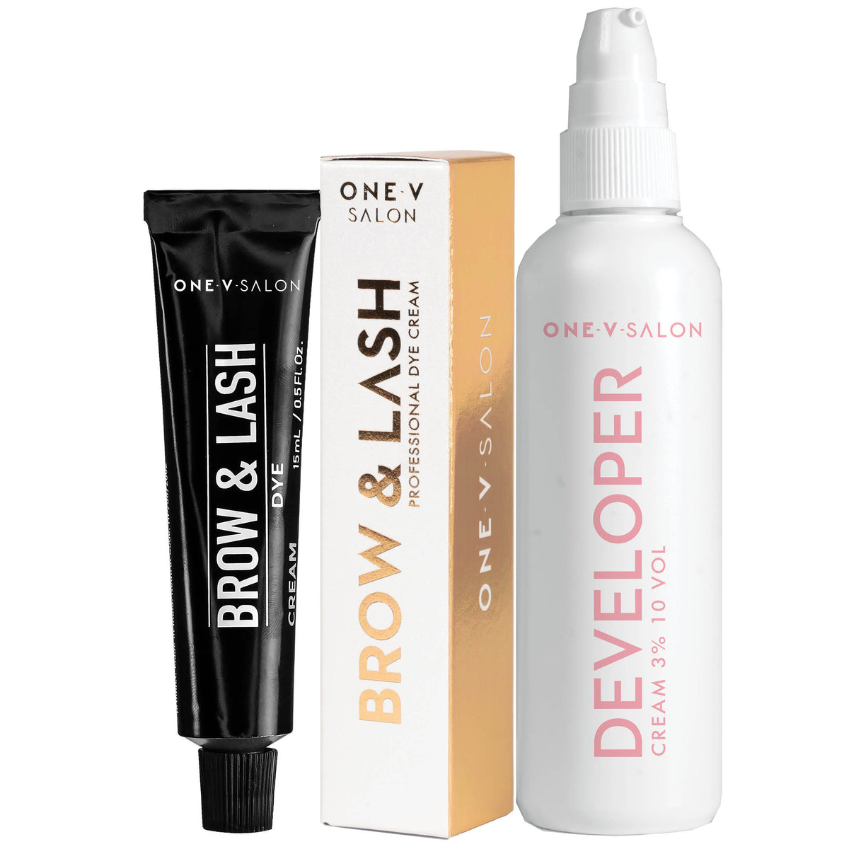 Developer + Brow & Lash Tint Dye Cream 15ml Tint - LASH V