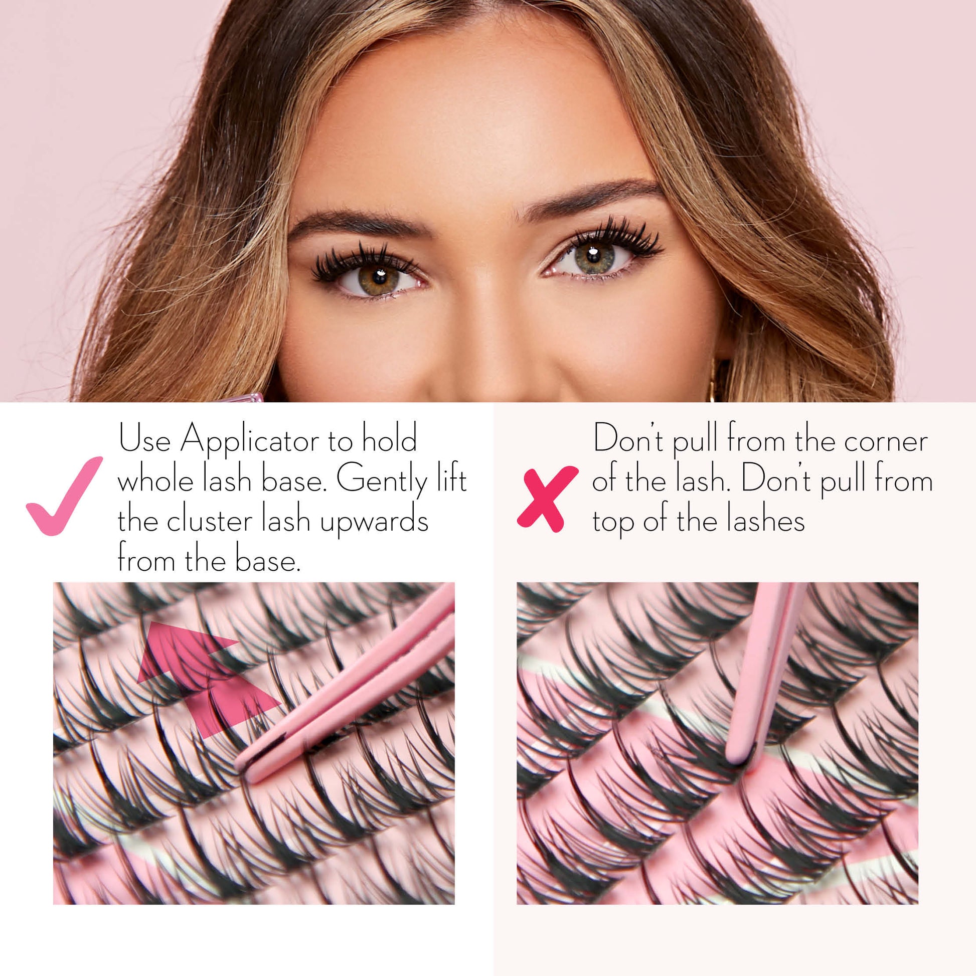 DIY Lash Cluster - Glam Wisp with Bond and Seal Kit - LASH V