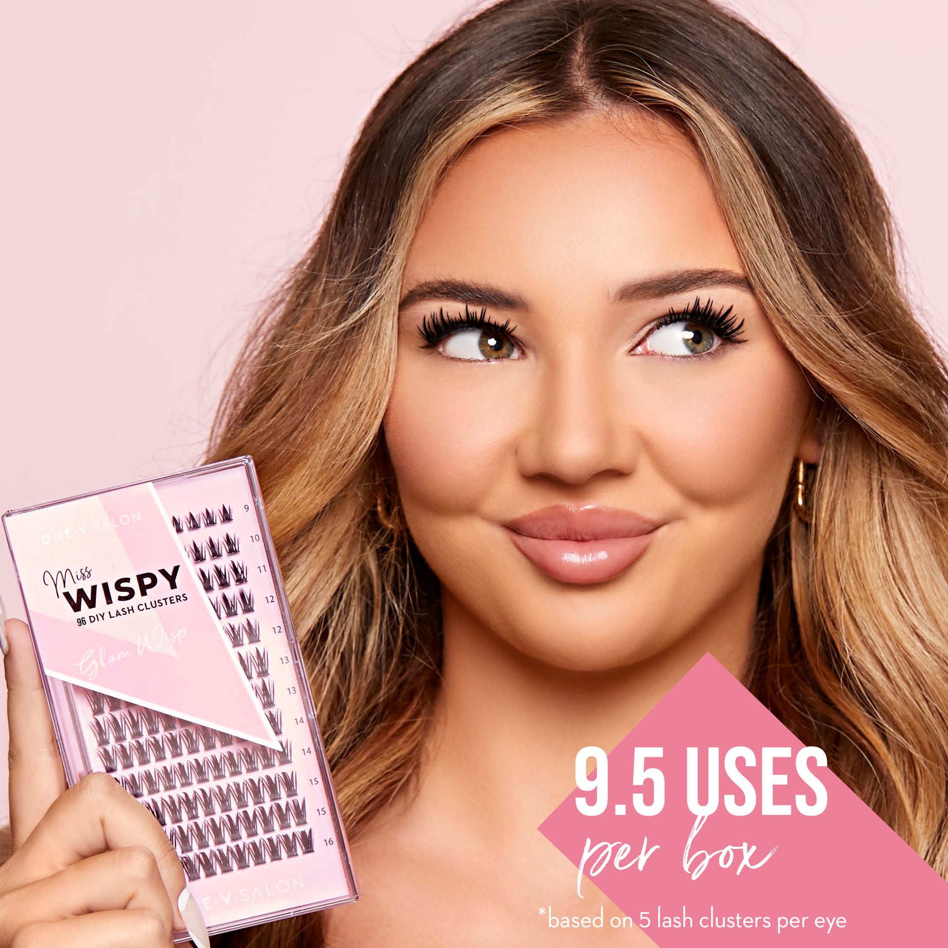 DIY Lash Cluster - Glam Wisp with Bond and Seal Kit - LASH V