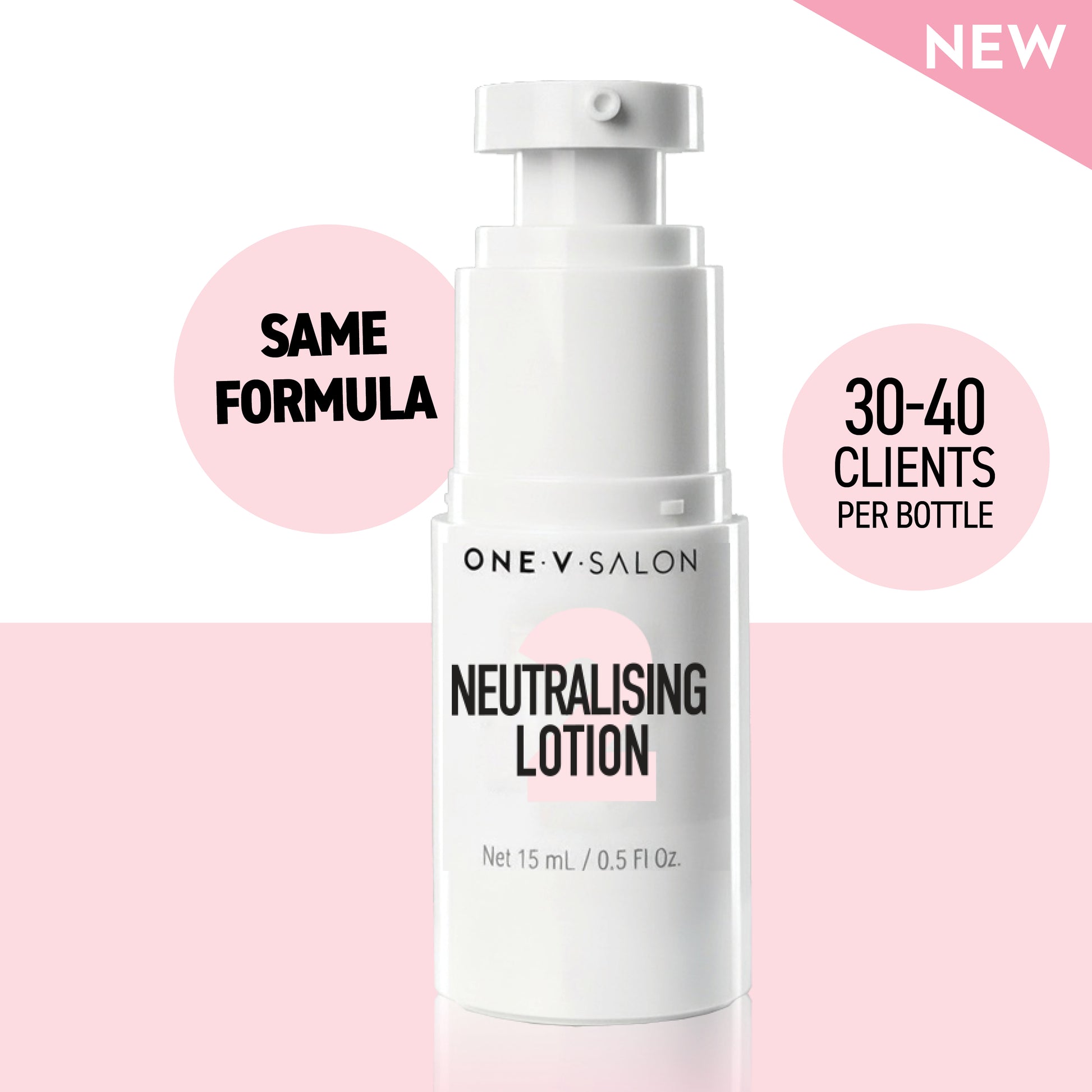 Lash Lift & Brow Lamination - Step 2 - Neutralising Lotion - Pump - LASH V