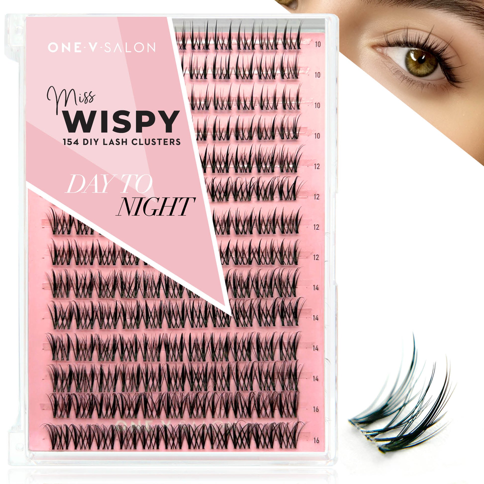 Miss Wispy Cluster Lashes - Day to Night - 154 DIY Cluster lashes - LASH V