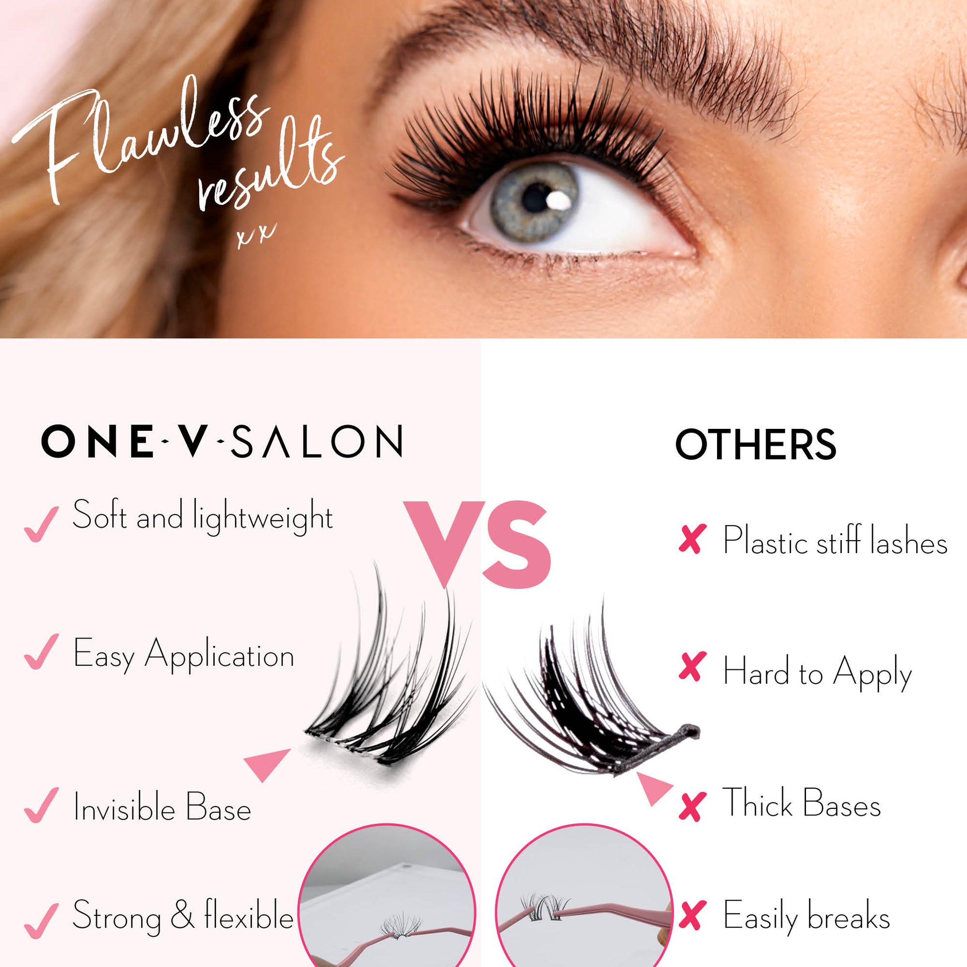 Miss Wispy Cluster Lashes - Day to Night - 154 DIY Cluster lashes - LASH V