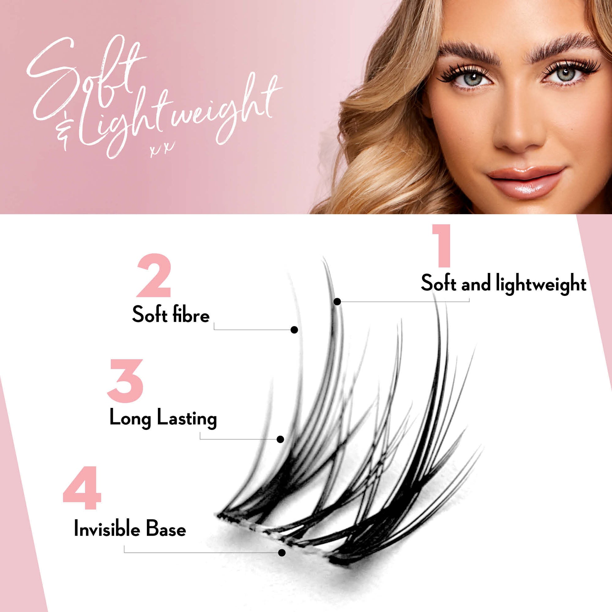 Miss Wispy Cluster Lashes Day to Night - 154 DIY Cluster Lashes Complete Kit (Bundle Pack) - LASH V
