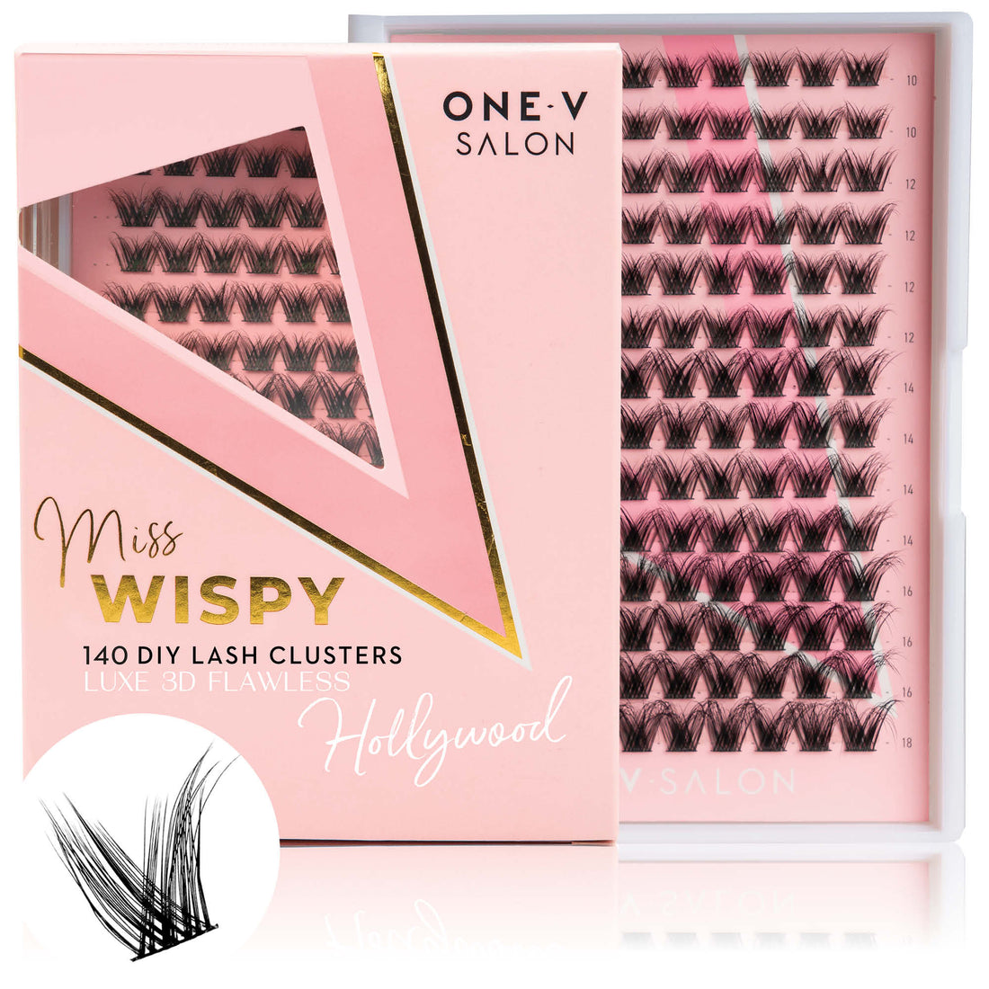 Luxe 3D Flawless -Hollywood - 140 DIY Cluster Lashes Complete Kit (Bundle Kit) - LASH V