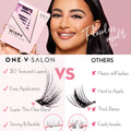 Luxe 3D Flawless - Fox Eye - 140 DIY Cluster Lashes With Bond and Seal Kit - LASH V