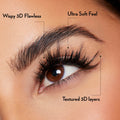 Luxe 3D Flawless - Fox Eye - 140 DIY Cluster Lashes With Bond and Seal Kit - LASH V