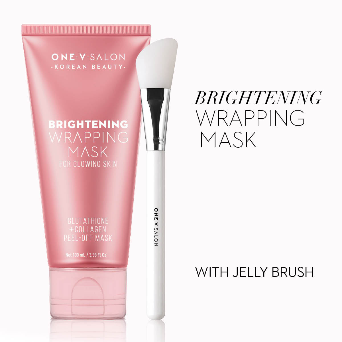 Brightening Wrapping Peel-Off Mask with Collagen | 100ml + Jelly Brush - LASH V