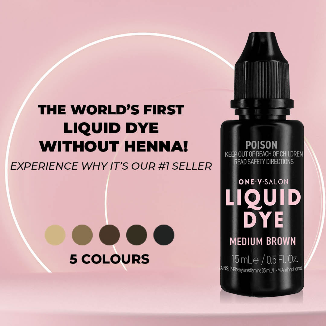Brow Liquid Dye Complete Combo Kit - X5 colours - Airbrush Liquid Activator - LASH V
