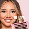 Luxe 3D Flawless -Glam Volume - 154 DIY Cluster Lashes with Bond and Seal Kit - LASH V