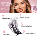 Luxe 3D Flawless -Glam Volume - 154 DIY Cluster Lashes with Bond and Seal Kit - LASH V