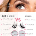 Miss Wispy Press On Pre-glued Under-lashes Cluster Lashes & Applicator - LASH V