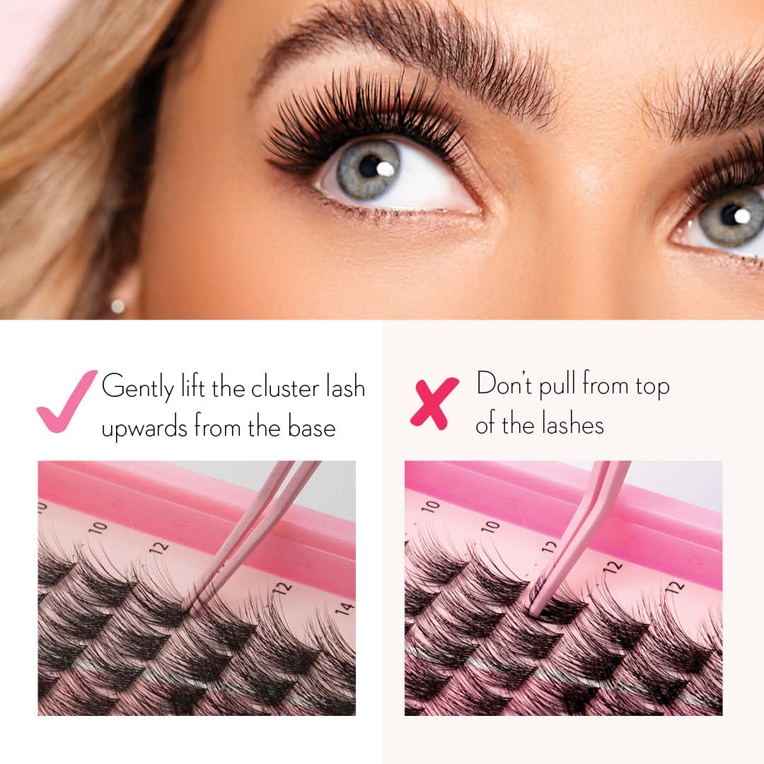 Miss Wispy Press On Pre-glued Under-lashes Cluster Lashes - LASH V
