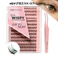 Miss Wispy Press On Pre-glued Under-lashes Cluster Lashes & Applicator - LASH V
