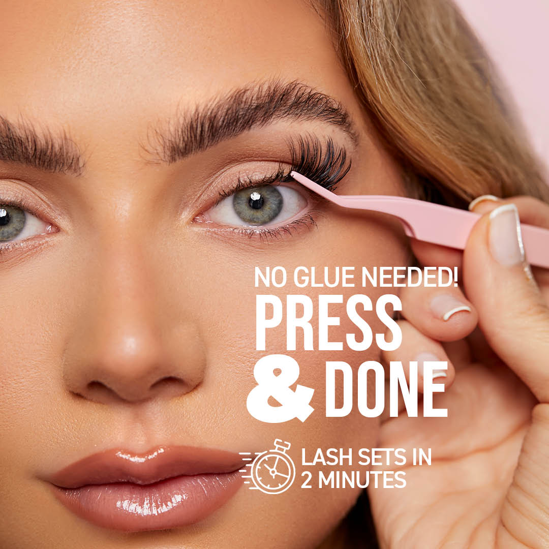 Miss Wispy Glam Volume Press On Pre-glued Under-lashes Cluster Lashes & Applicator - LASH V