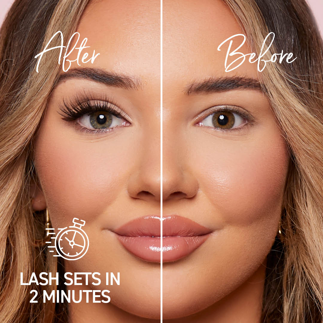 Glam Volume Press On Preglued Under-lashes Cluster Lashes - LASH V