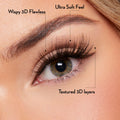 Miss Wispy Glam Volume Press On Pre-glued Under-lashes Cluster Lashes & Applicator - LASH V