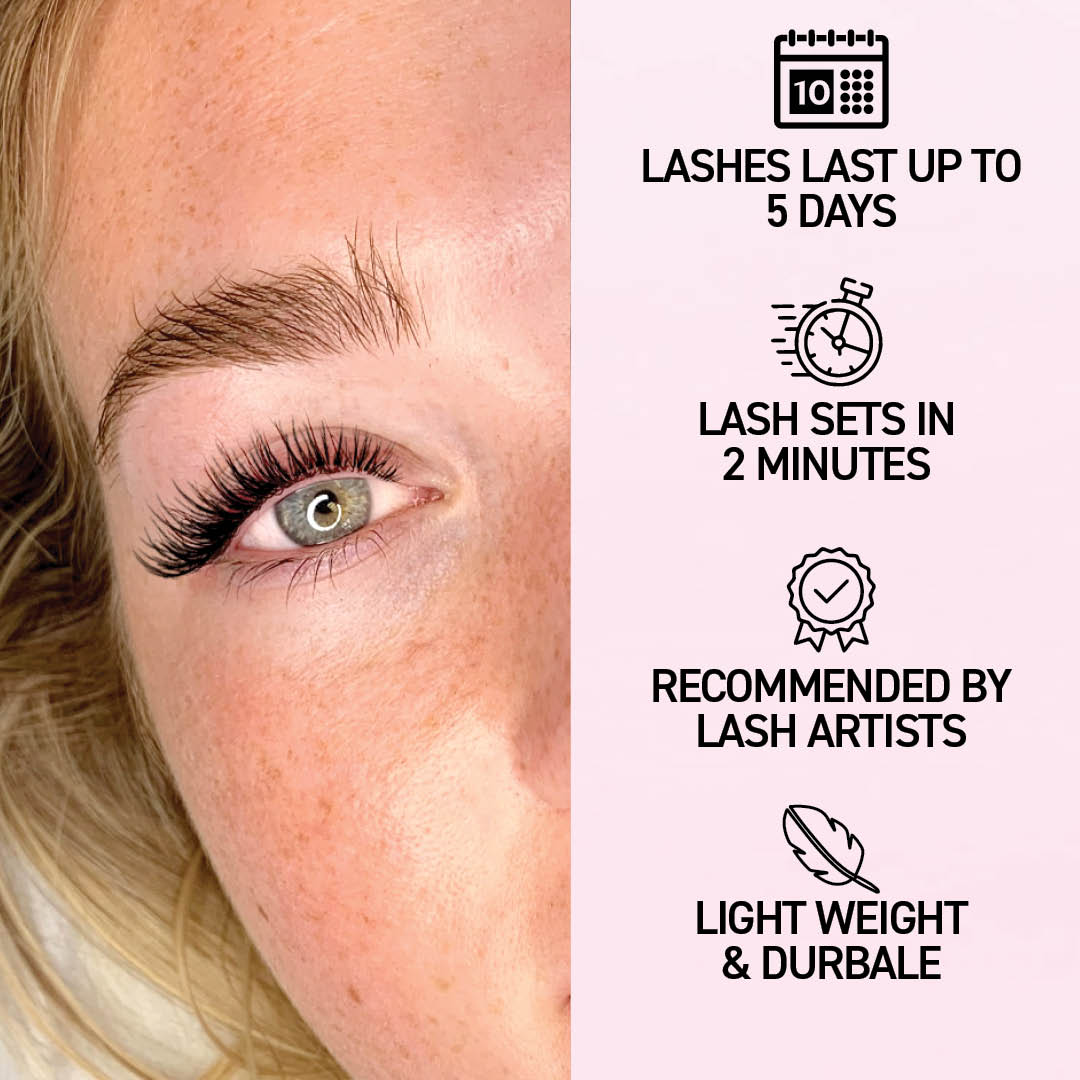 Vixen Press On Pre-glued Under-lashes Cluster Lashes & Applicator - LASH V