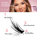 Press On Preglued Under-lashes Cluster Lashes Vixen - LASH V