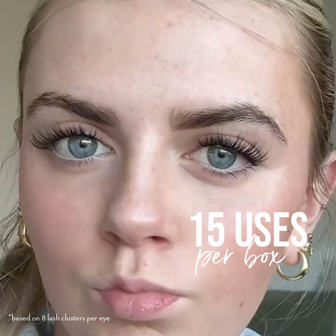 Vixen Press On Pre-glued Under-lashes Cluster Lashes & Applicator - LASH V