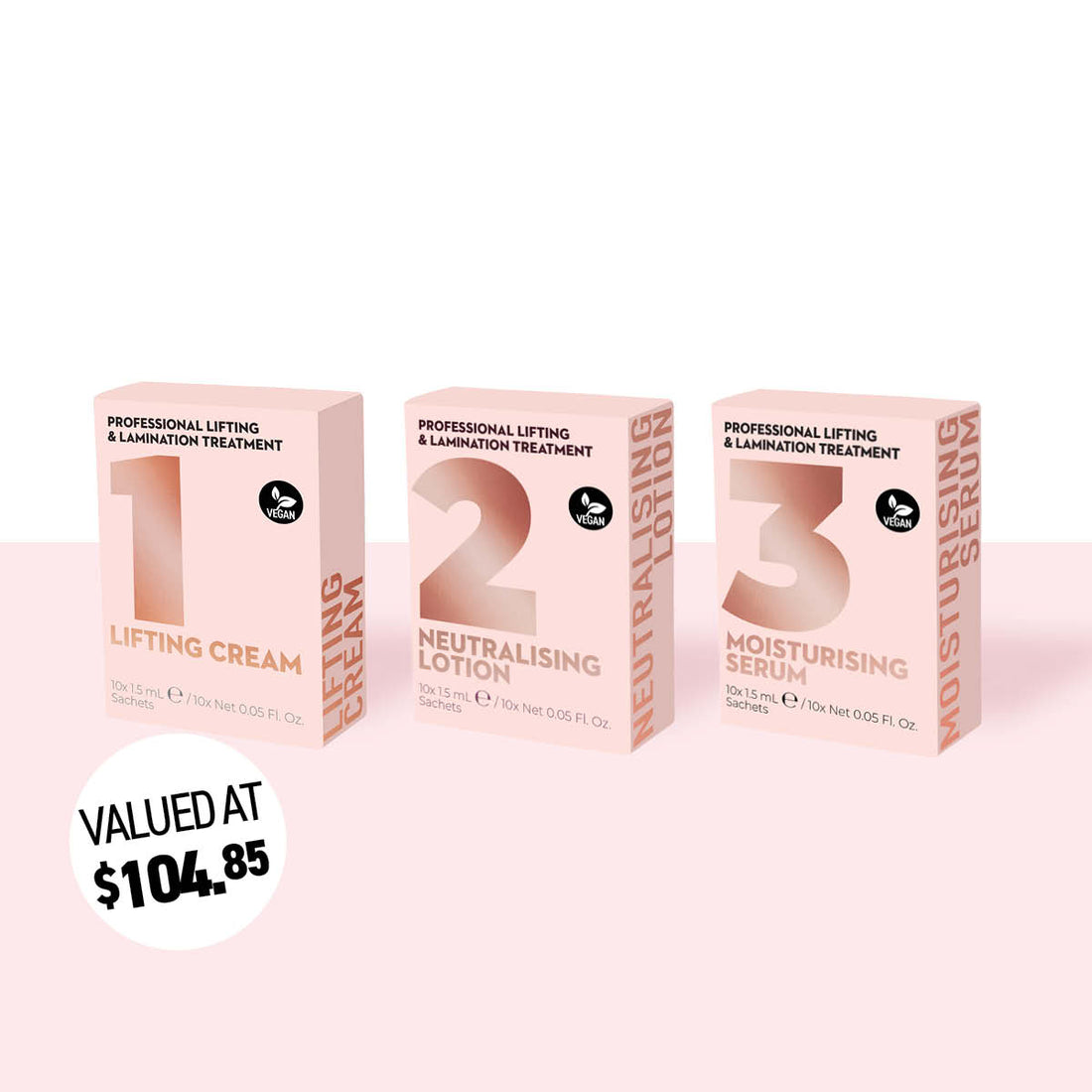 Lash Lift & Brow Lamination Bundle Step 1, 2 & 3. - LASH V