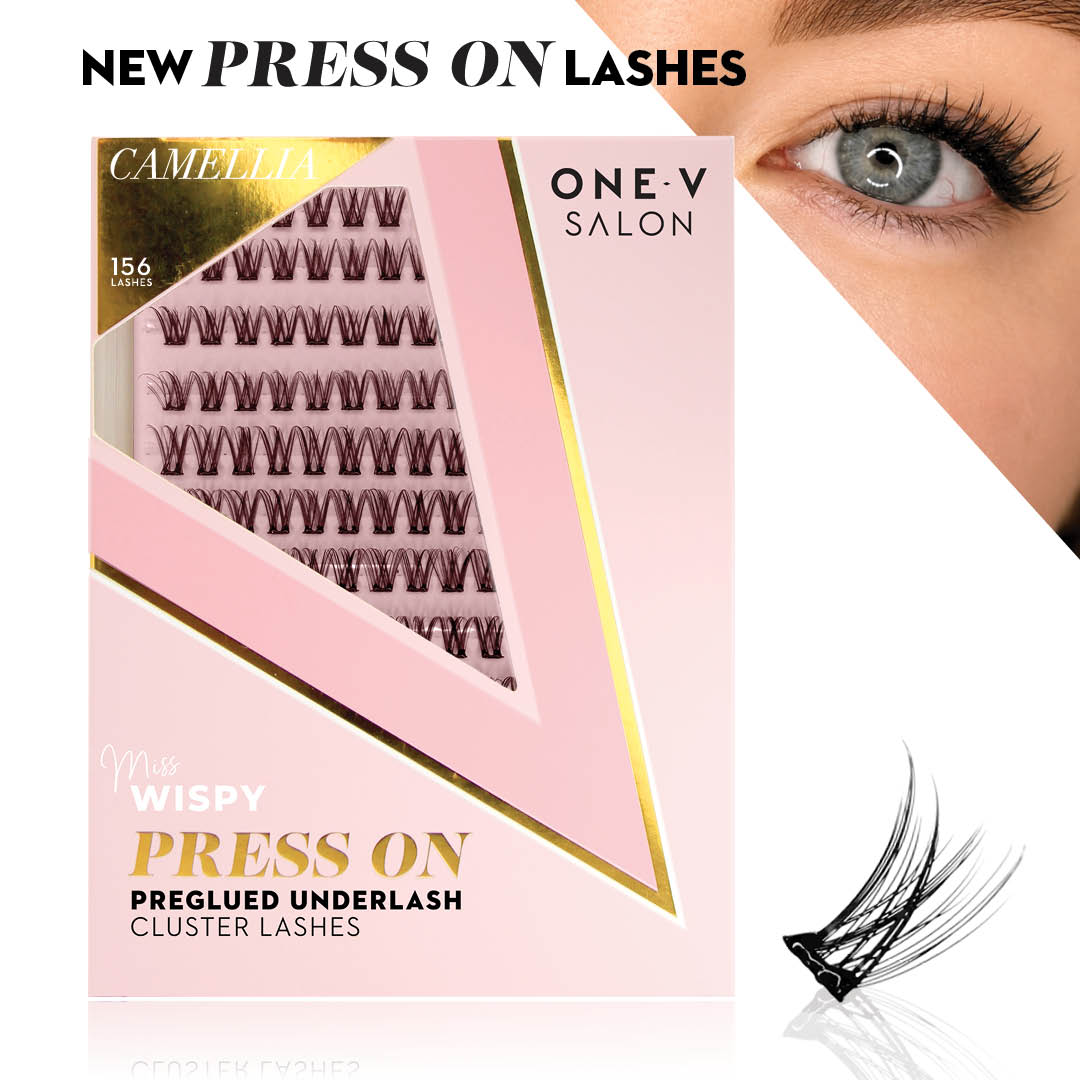 Camellia Wispy Press-On Pre-Glued Cluster Lashes - LASH V