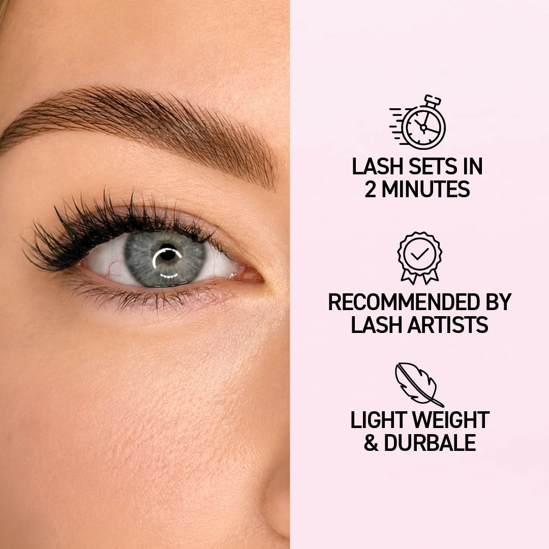 Camellia Wispy Press-On Pre-glued Cluster Lashes & Applicator - LASH V