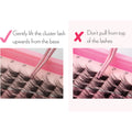 Cluster Lashes - Angel Lift - 154 DIY Cluster lashes with Bond and Seal Kit - LASH V
