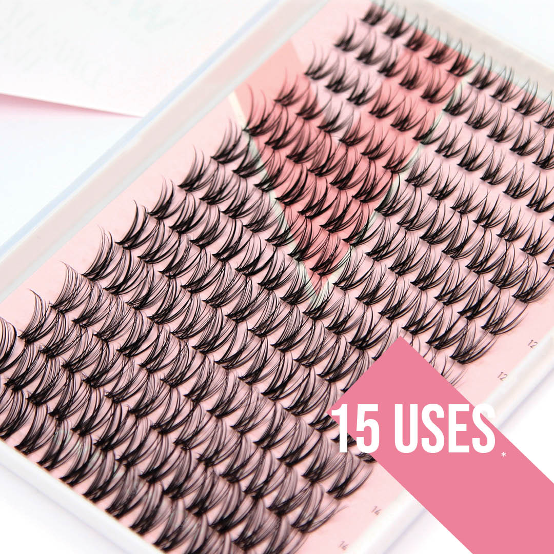 Miss Wispy - Dream Wave - 182 DIY Cluster lashes With Bond and Seal Kit - LASH V