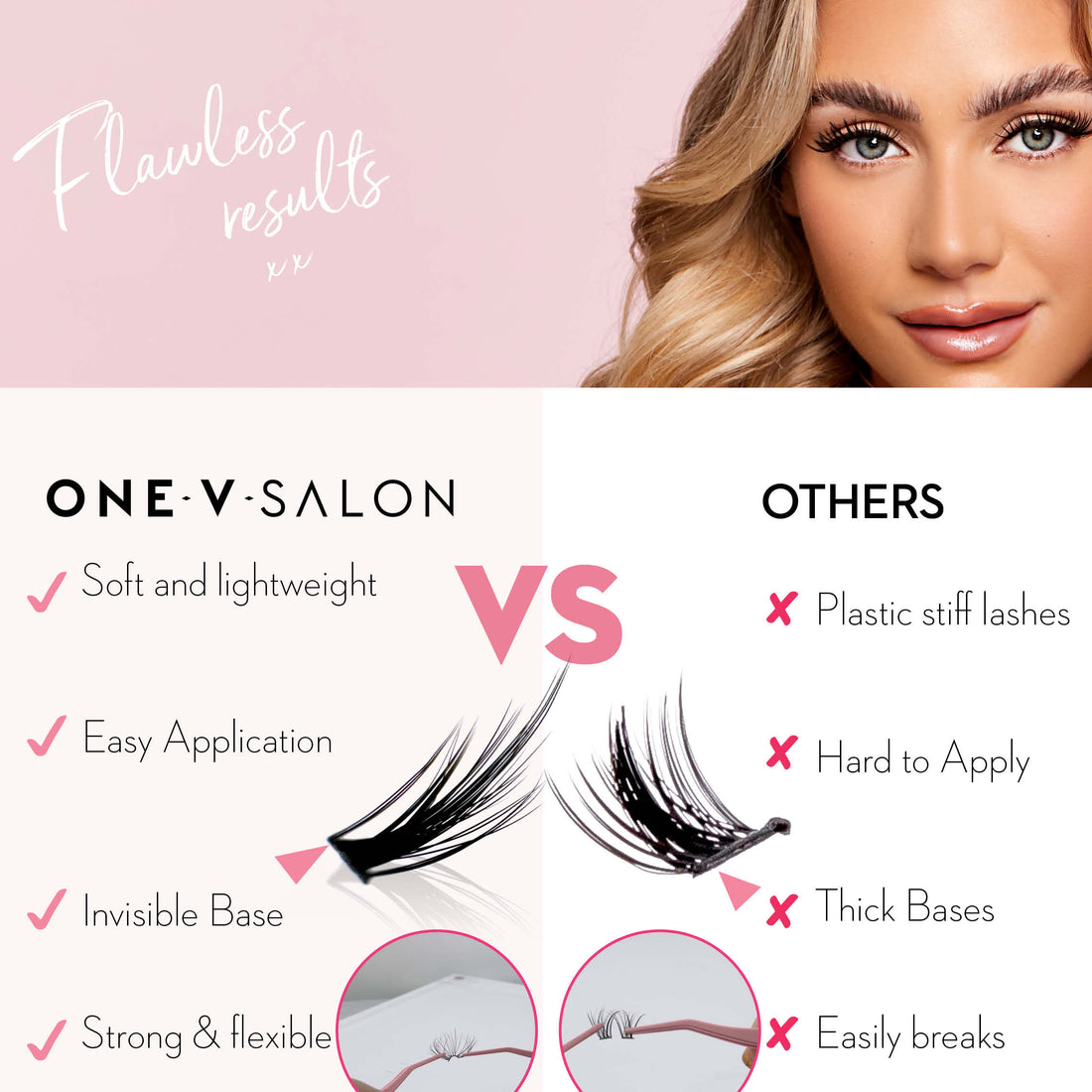 Miss Wispy Cluster Lashes - Vixen Complete Kit - LASH V
