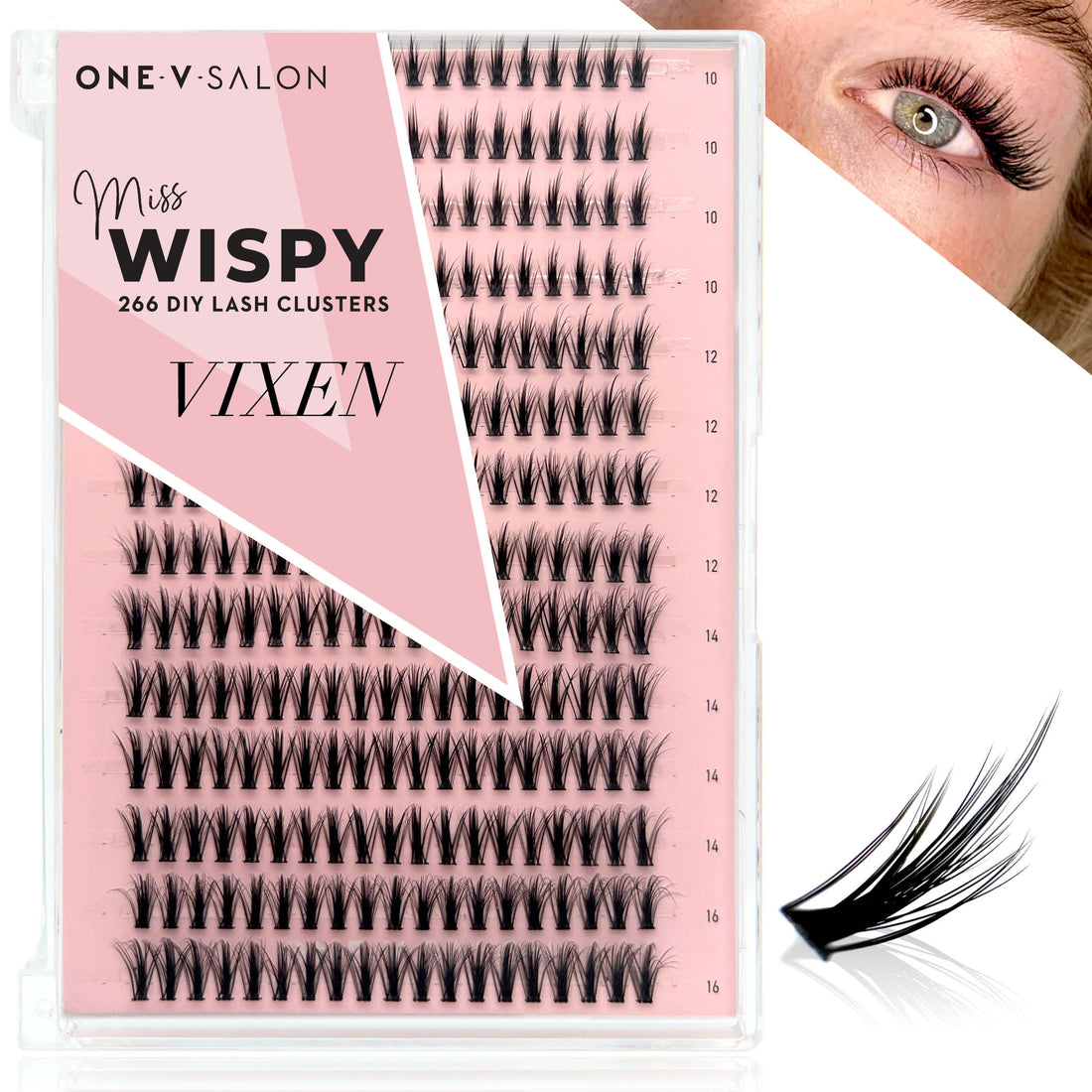 Miss Wispy Cluster lashes - Vixen - 266 cluster lashes - LASH V