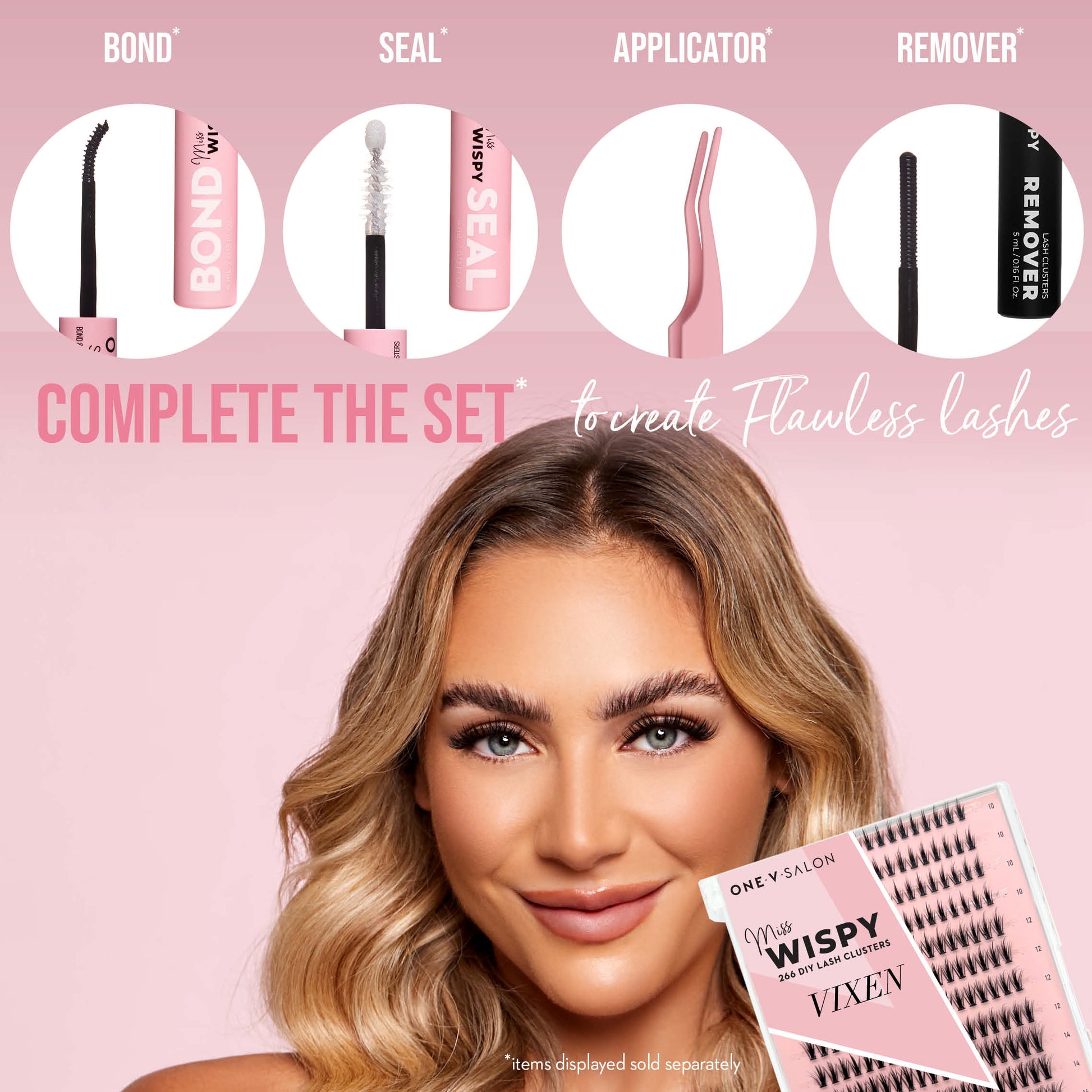 Miss Wispy Cluster lashes - Vixen - 266 cluster lashes - LASH V