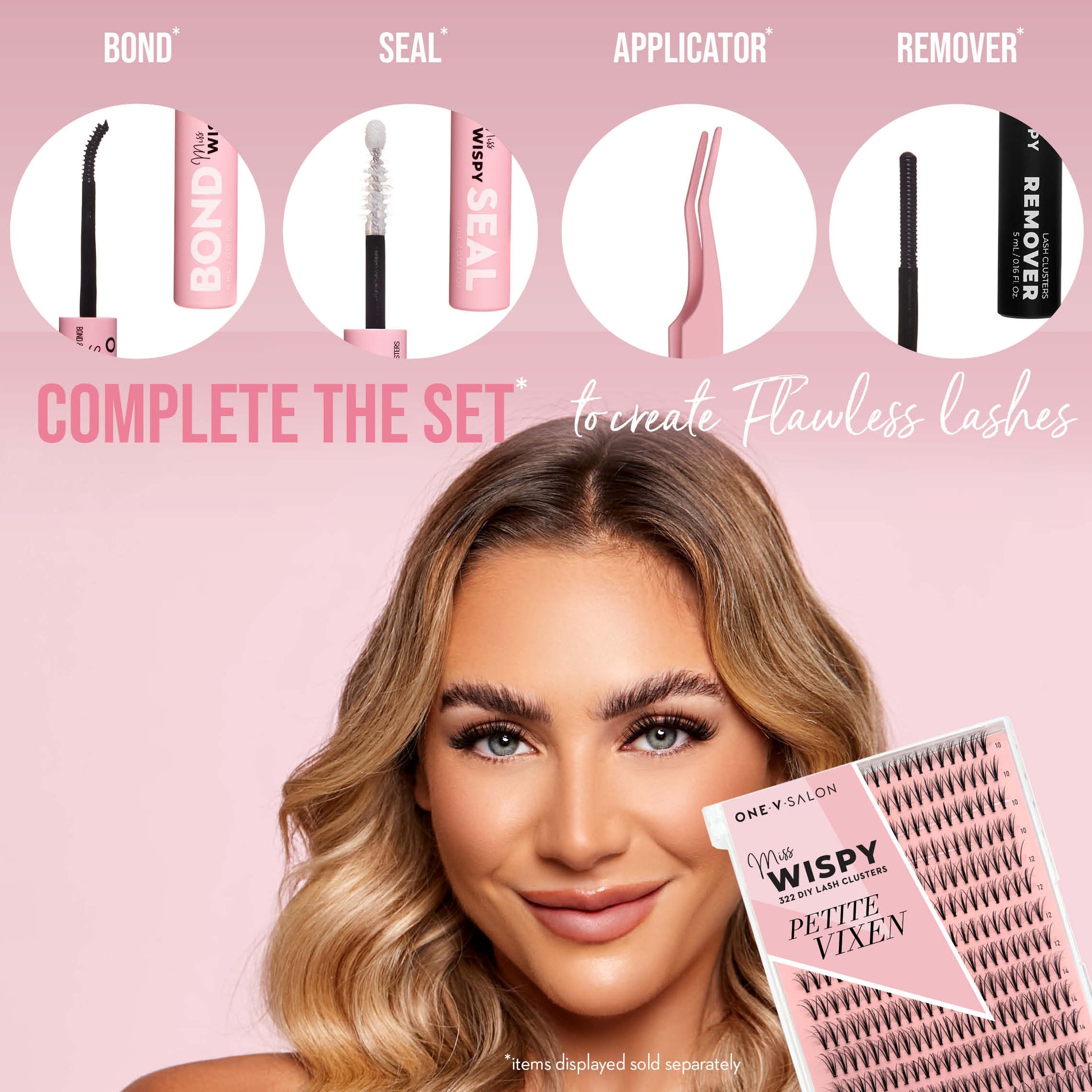 Miss Wispy Cluster lashes - Petite Vixen - 322 cluster lashes - LASH V