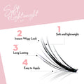 Miss Wispy Cluster Lashes - Petite Vixen Complete Kit - LASH V