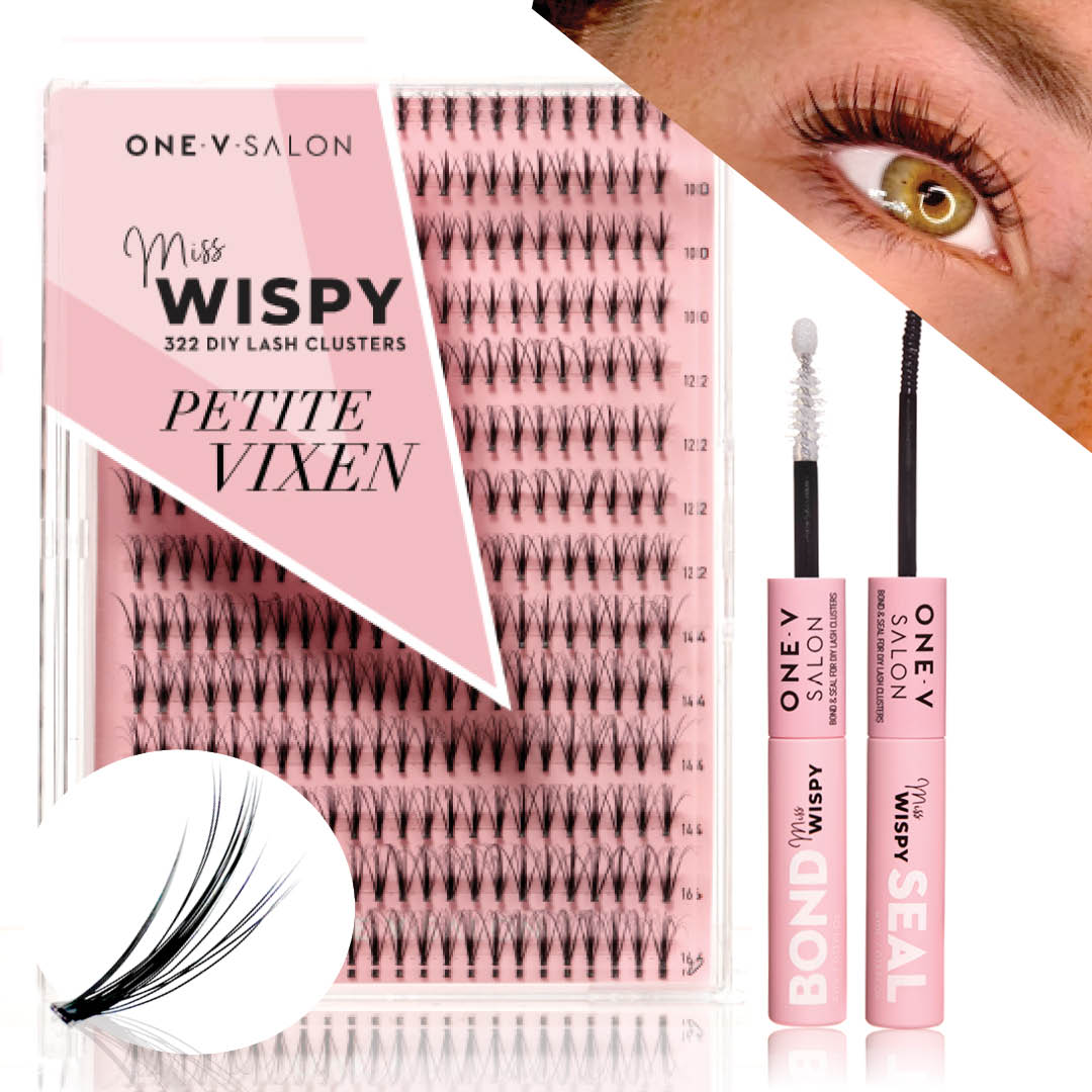 Miss Wispy Cluster Lashes - Petite Vixen Wisp With Bond and Seal Kit - LASH V