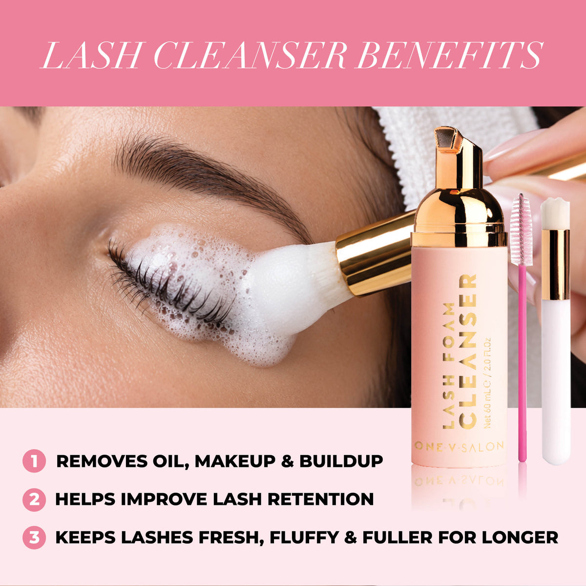 Lash Foaming Cleanser + Brush Kit - LASH V