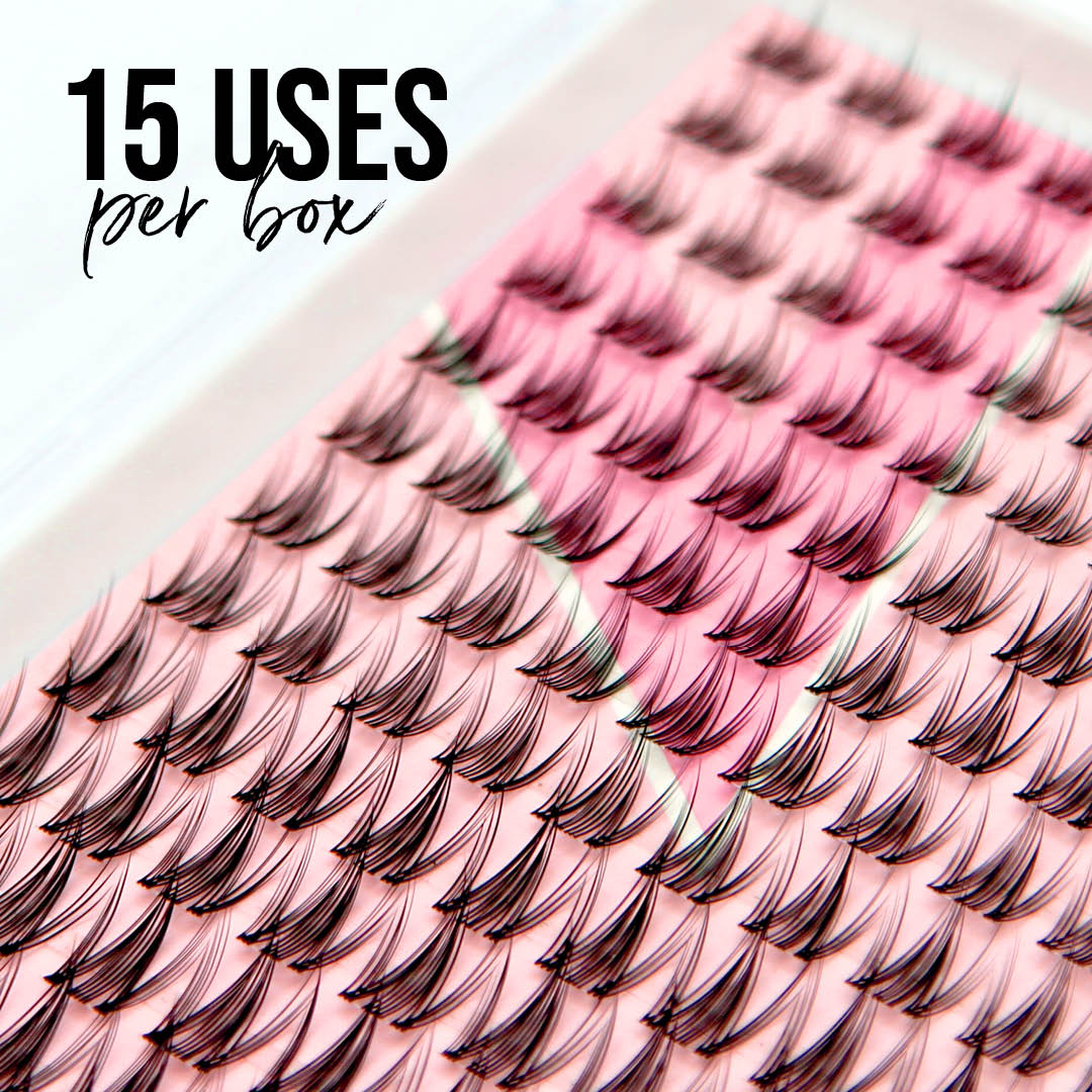 Cloud 9 Press On Pre-glued Under-lashes Cluster Lashes & Applicator - LASH V
