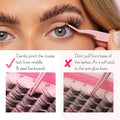 Dream Wave On Pre-glued Under-lashes Cluster Lashes & Applicator - LASH V