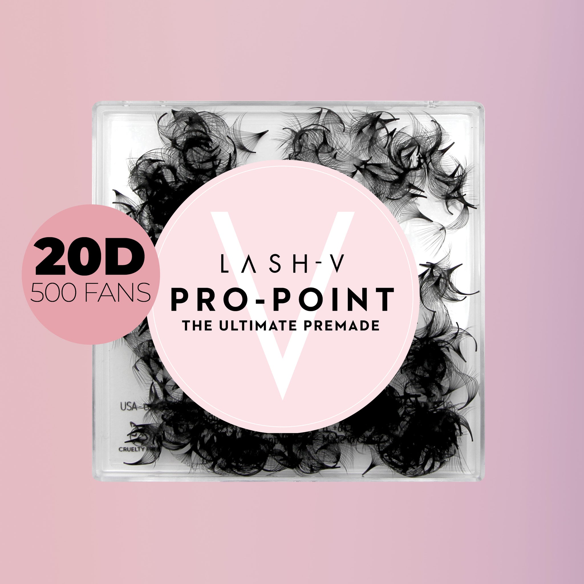 20D Pro-Point Ultimate  - 500 loose Fans - LASH V